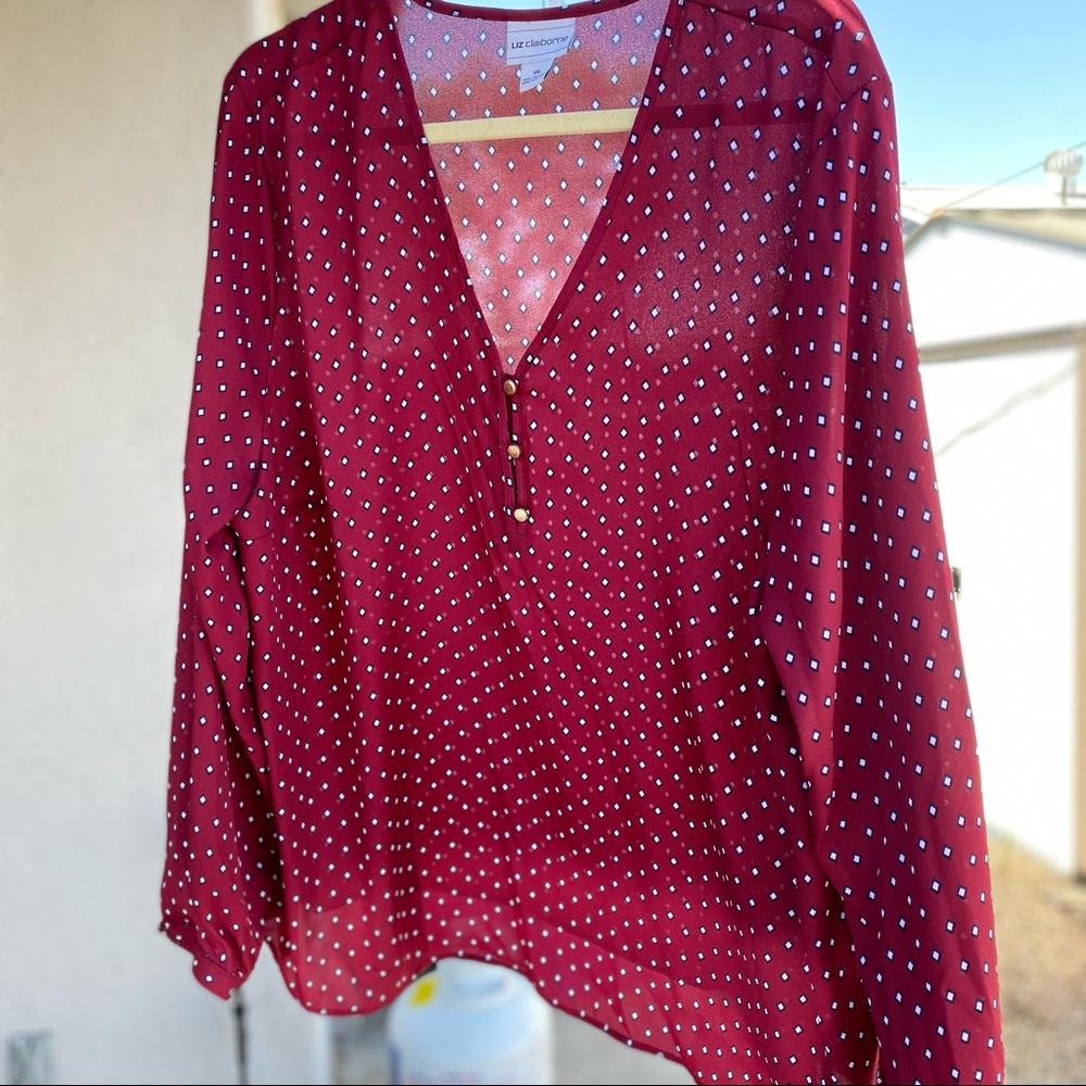 Red blouse